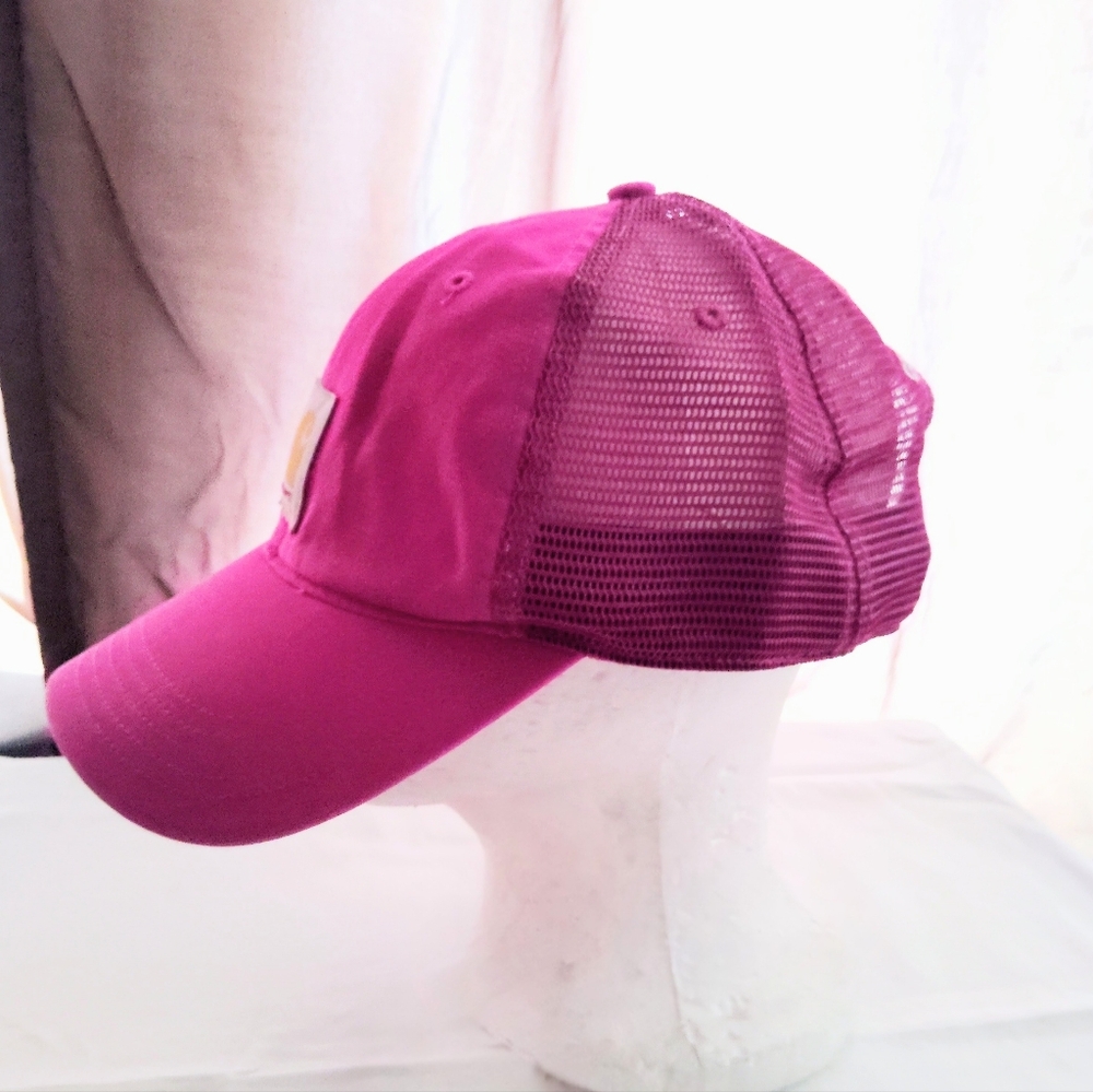 CARHARTT MAGENTA MESH SNAPBACK HAT - Picture 3 of 5